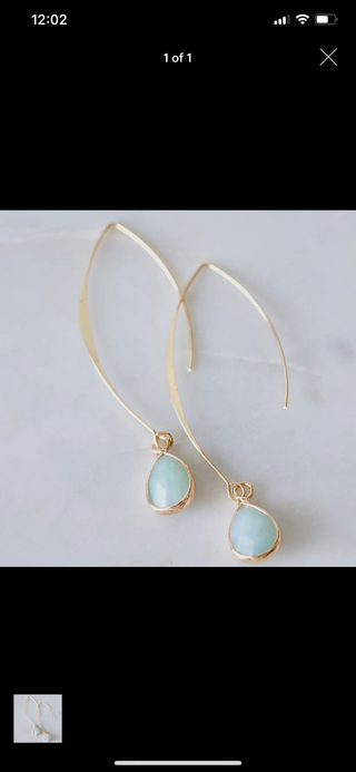 Amazonite drop earrings