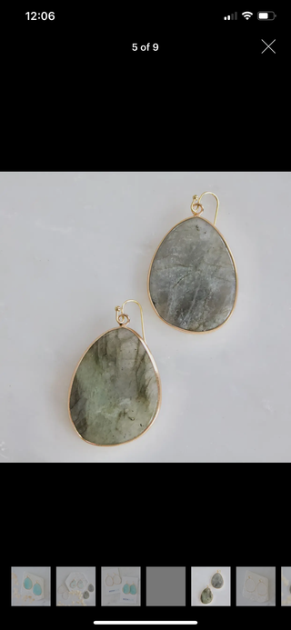 Slab earrings